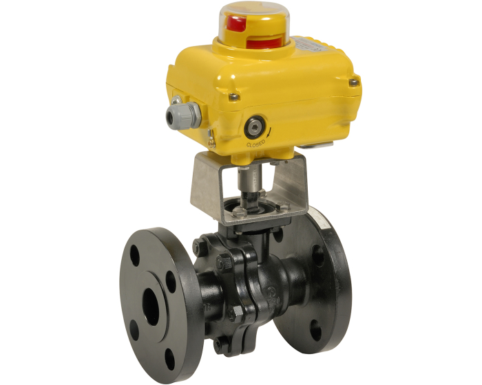 Split-body carbon steel ball valve 768 ANSI 300 1/2'' + SA05 230V AC